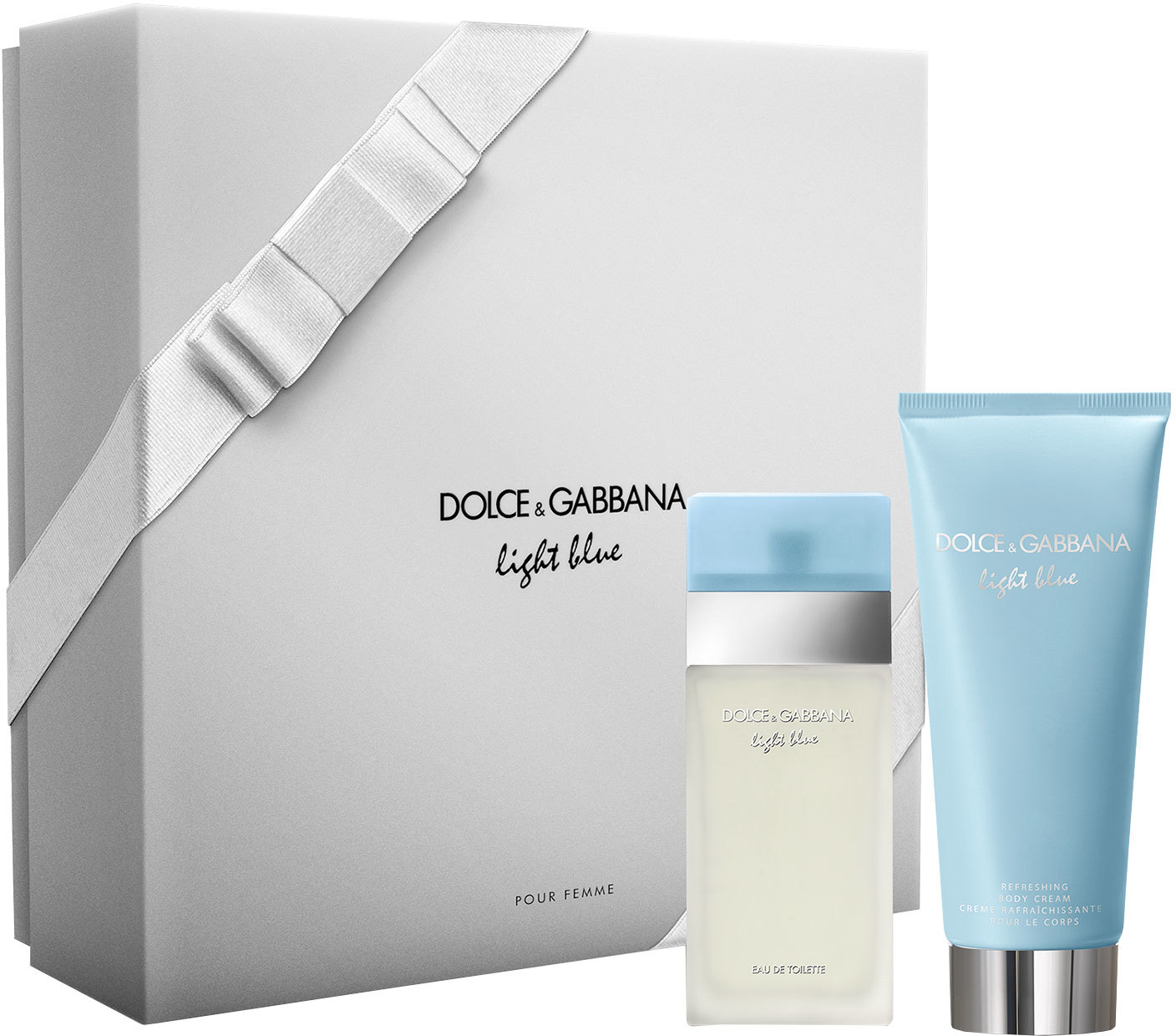 dolce and gabbana light blue perfume set